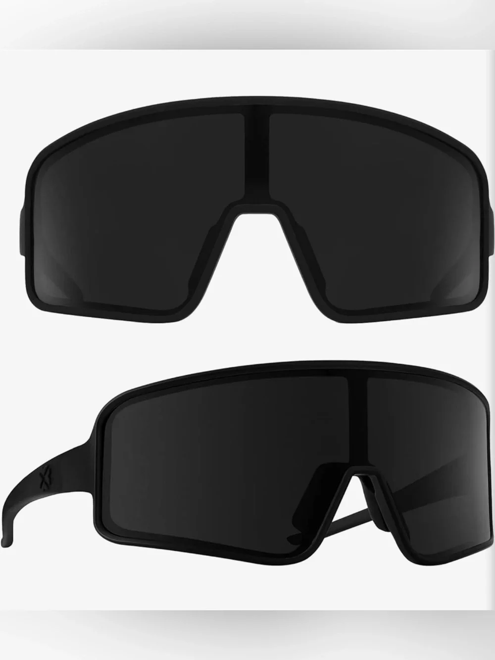 Maxjuli Kids Black Shield Sunglasses - Sporty Full-Cover Protection